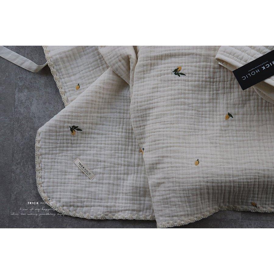 【8/14 PM 2時頃再入荷】6重ガーゼブランケット星月・くまの刺繍　Sサイズ（約70×85cm）刺繍　ガーゼ　本場韓国製 |  | 12