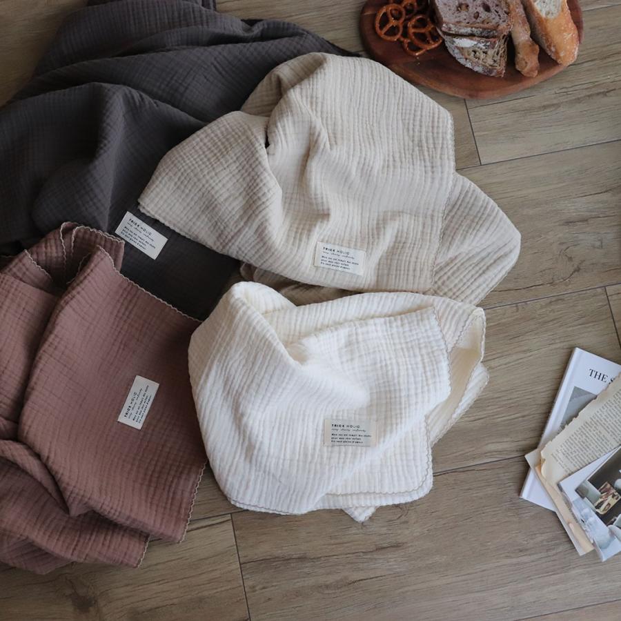 1点までネコポス可】triple gauze blanket（約100×100cm）3重ガーゼ