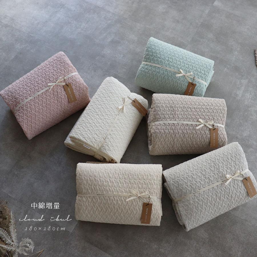 TRICK HOLIC イブル(180cm×180cm)・ふかぴたセット 7/25 AM11時頃再再入荷 cream ivory】中綿増量 cloud柄イブル 約