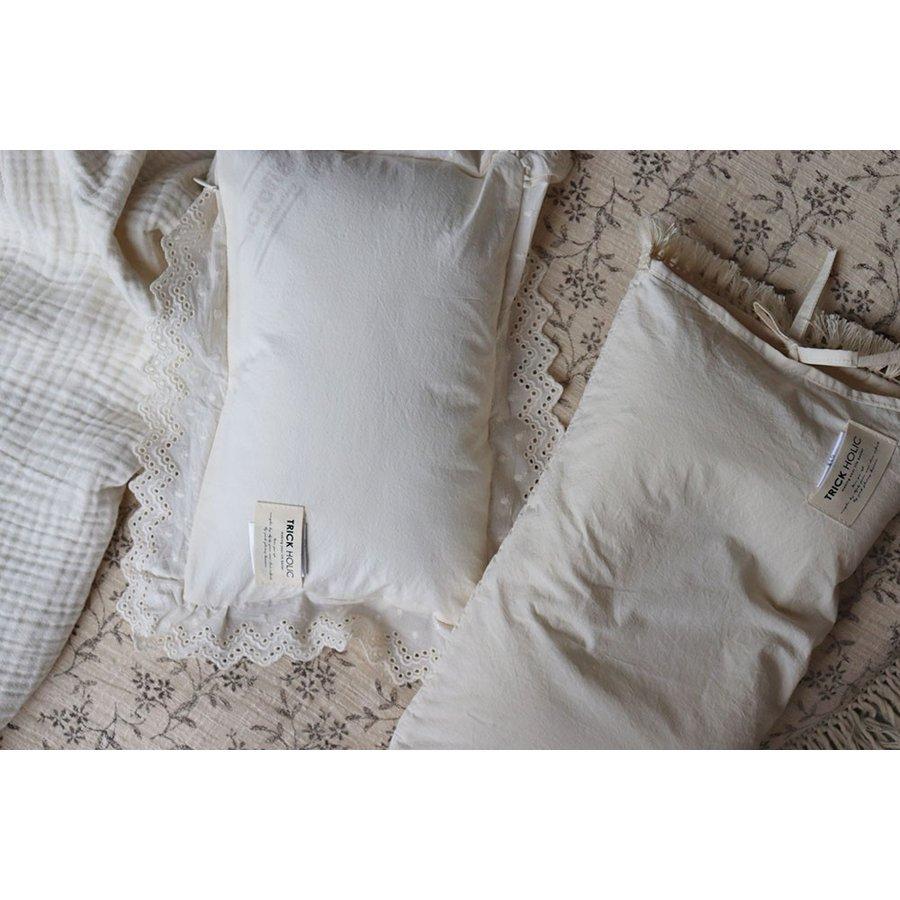 ribbon vintage lace pillow リボン付きビンテージレース（分離型）約