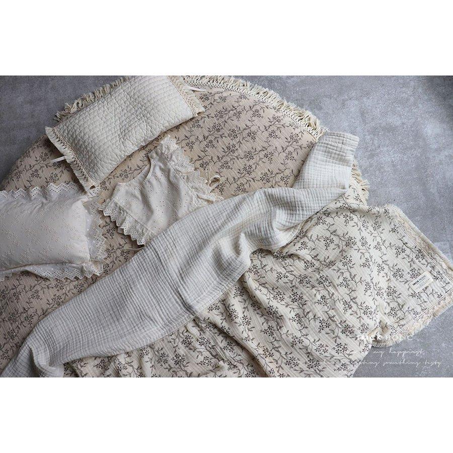 ribbon vintage lace pillow リボン付きビンテージレース（分離