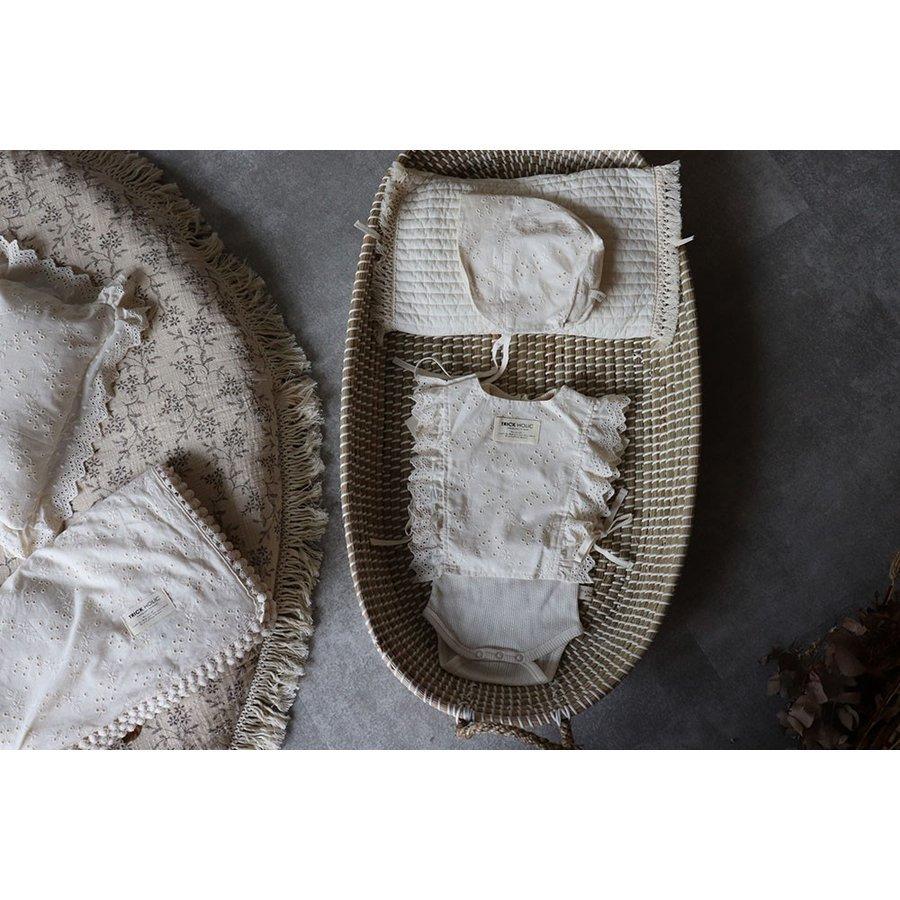 vintageブライダルレース クッション ribbon vintage lace pillow