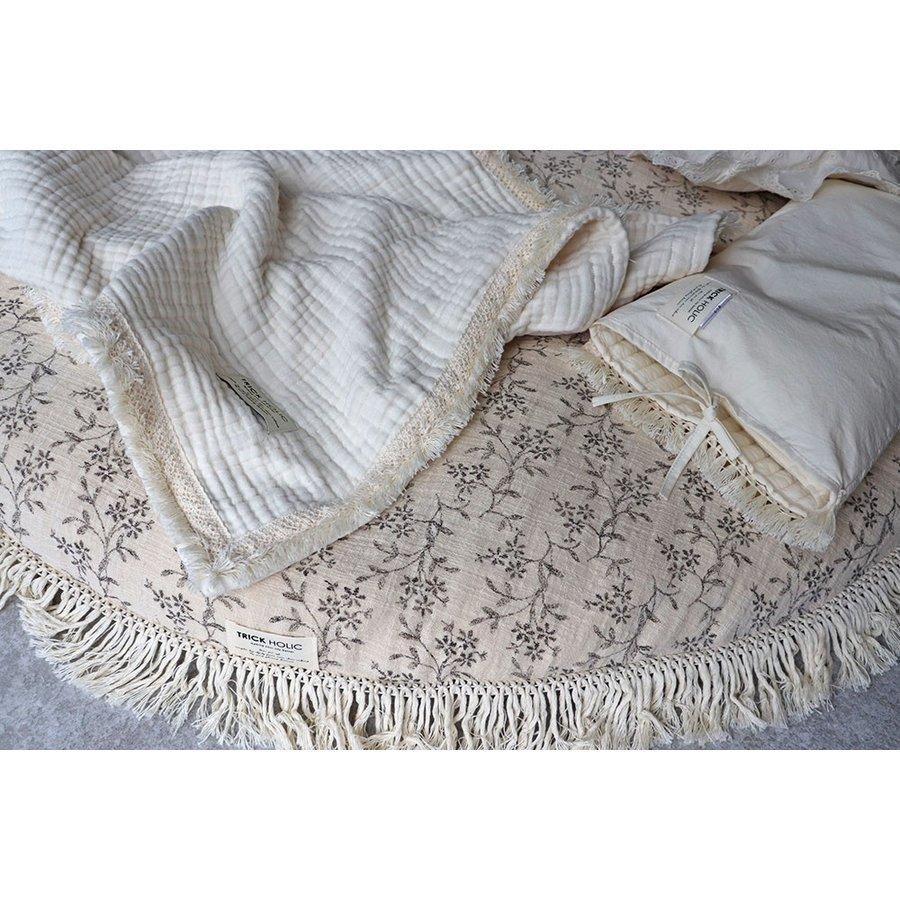 ribbon vintage lace pillow リボン付きビンテージレース（分離