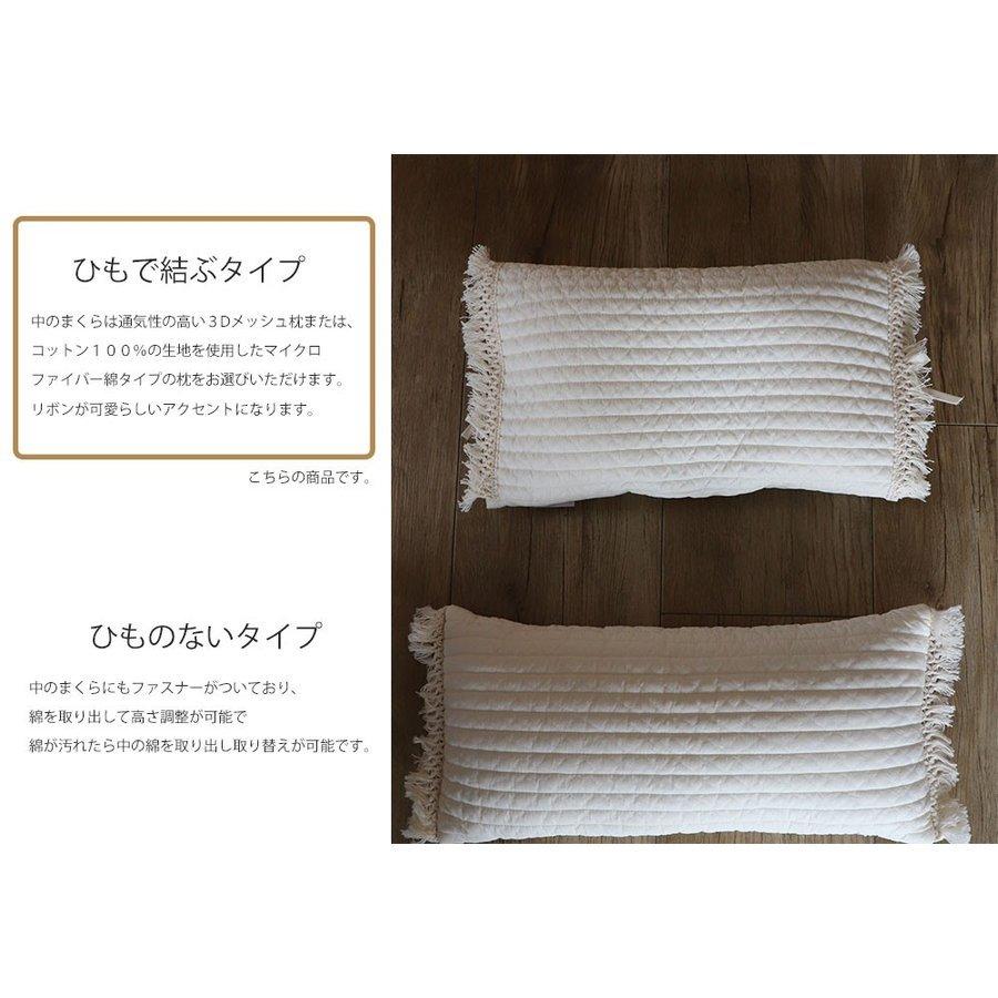 ribbon vintage lace pillow リボン付きビンテージレース（分離