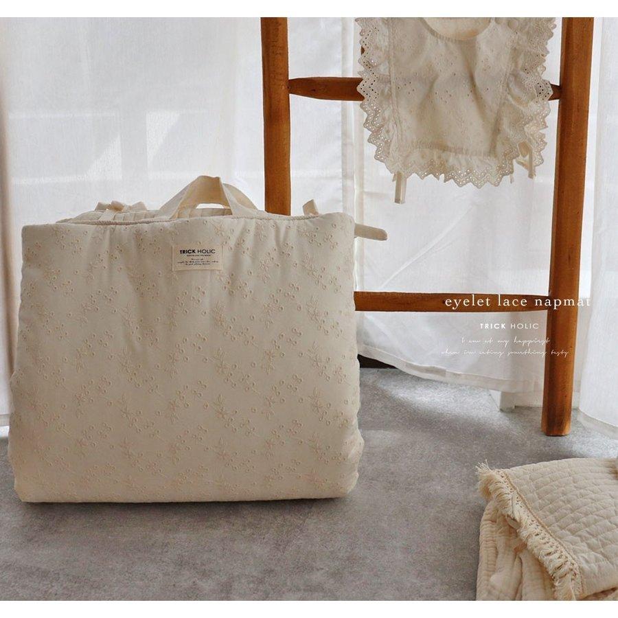 TRICK HOLIC eyelet lace napmat お昼寝布団