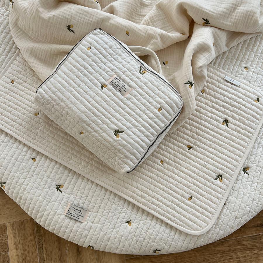 【11/29 11時頃再入荷】プレミアムイブルおむつ替えマット ribbon/heart/星月/さくらんぼ/くま/レモン/ビンテージ　　裏面撥水生地 |  | 16