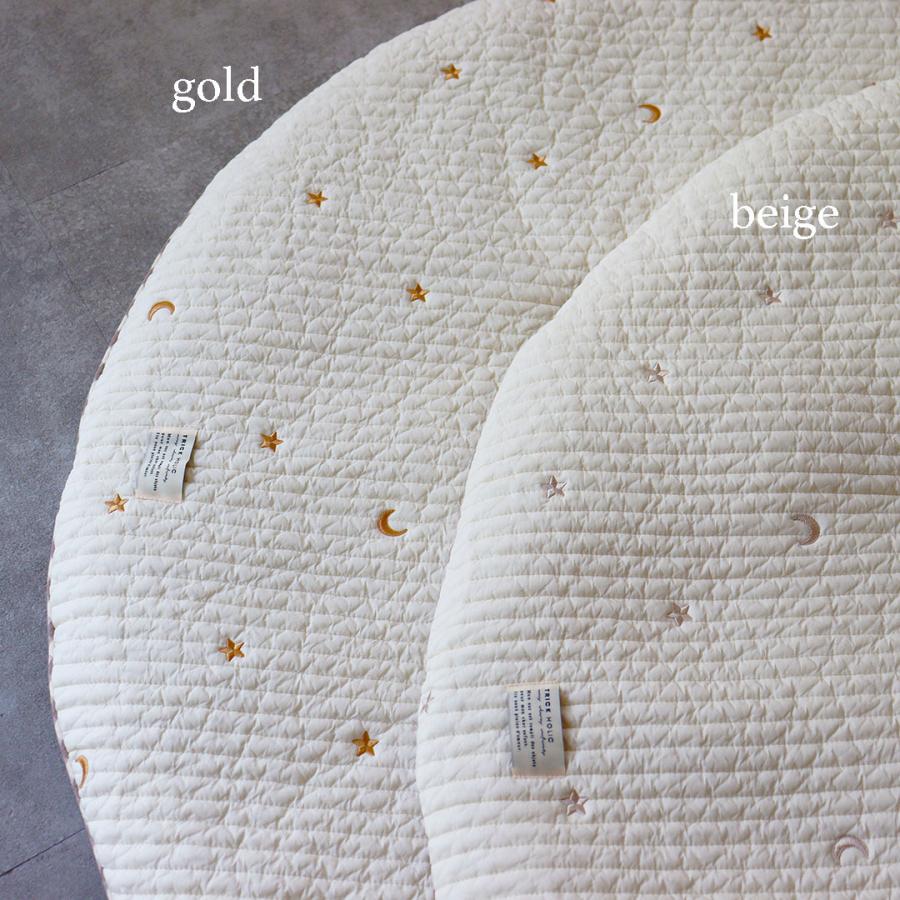 プレミアムイブル 星月/くま/レモンの刺繍 ラウンドマット プレミアムイブル 星月/くま/レモンの刺繍 ラウンドマット
