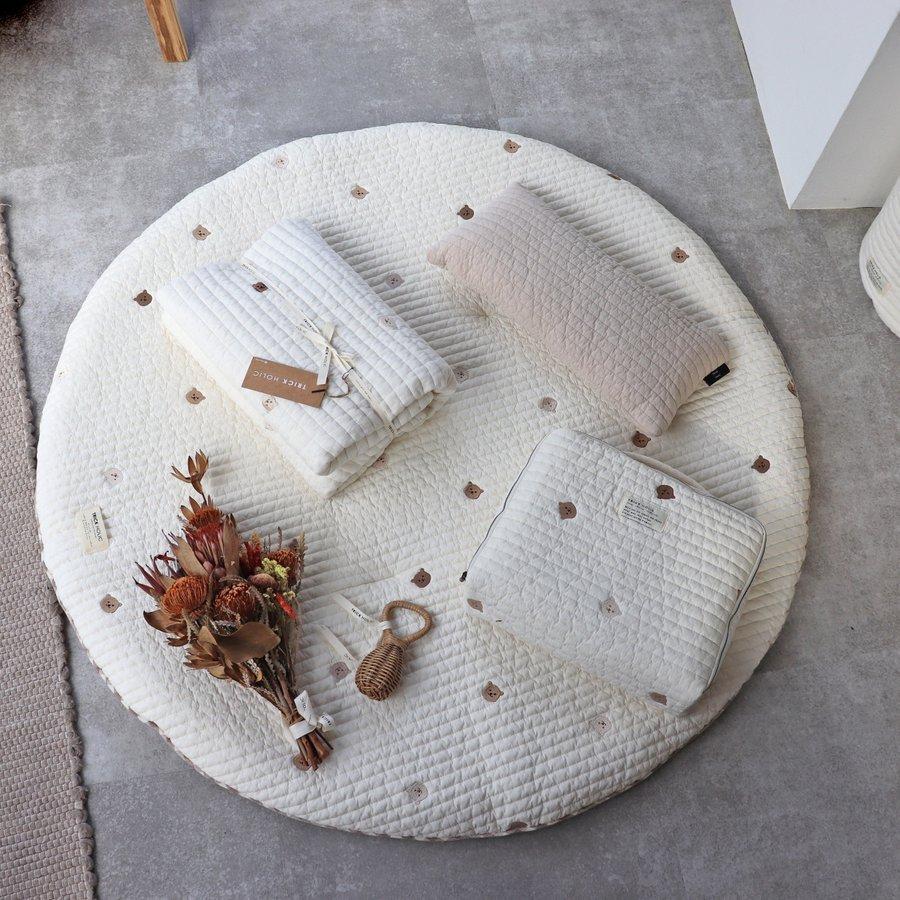 プレミアムイブル 星月/くま/レモンの刺繍 ラウンドマット プレミアムイブル 星月/くま/レモンの刺繍 ラウンドマット
