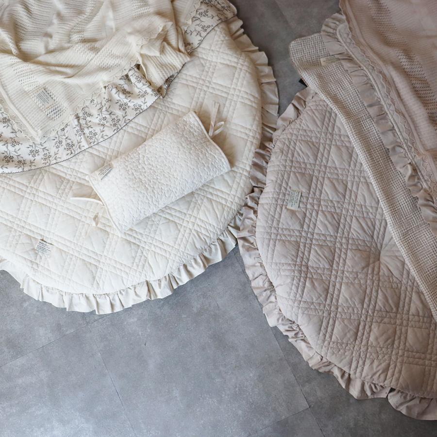 TRICK HOLIC フリル　イブルラウンドラグ 7/25 AM11時頃再再入荷】reversible quilting round rug – TRICK