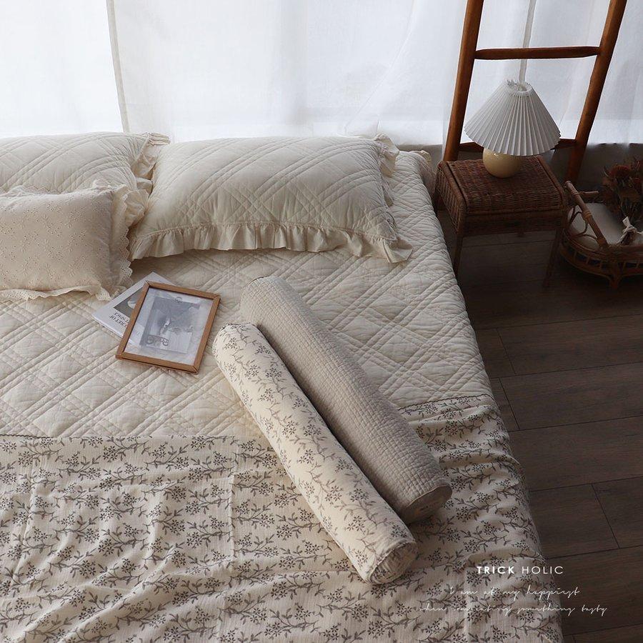 TRICK HOLIC オリジナル デザイン 中綿増量 french frill quilt ibul 中綿プラス 約150×200cm