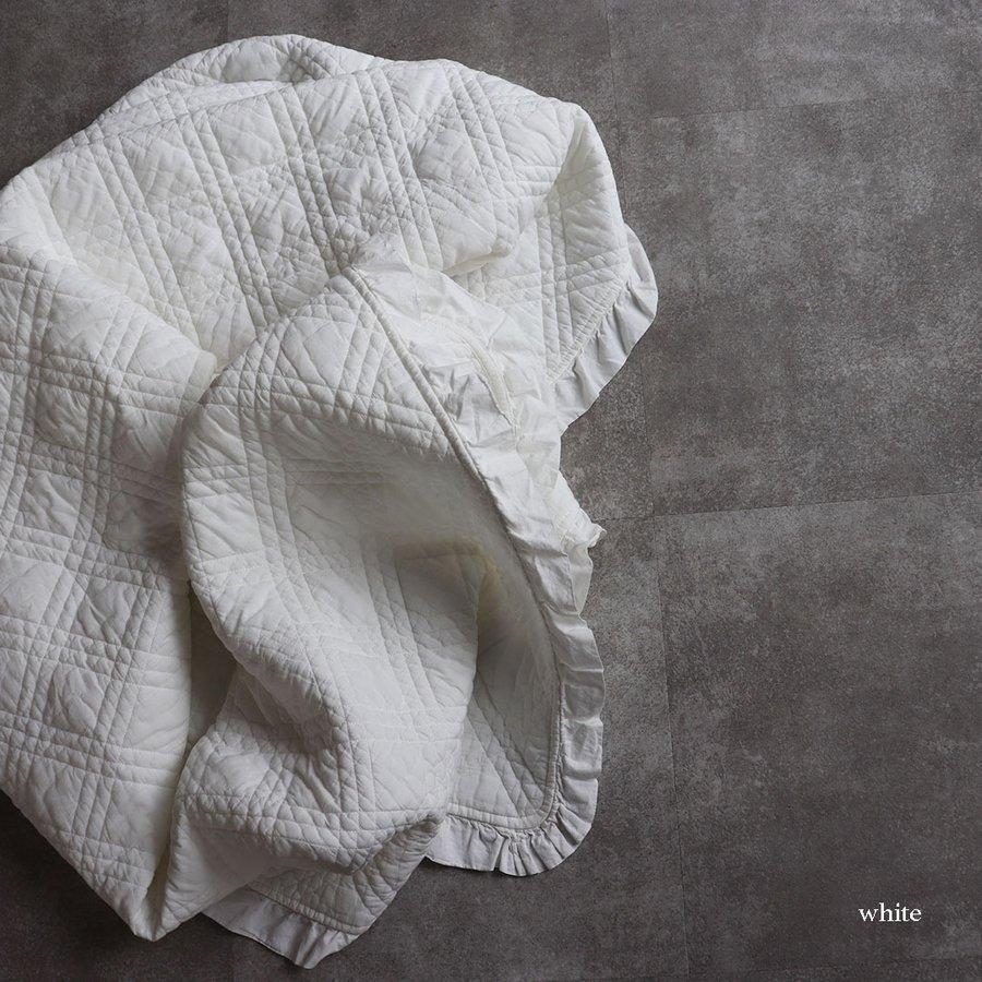 中綿増量 french frill quilt ibul 約150×200cm（フリル含まず）フリル