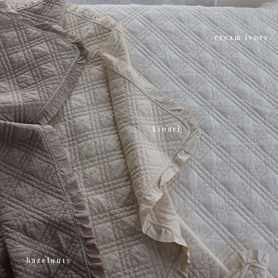 中綿増量 french frill quilt ibul 約150×200cm（フリル含まず）フリル