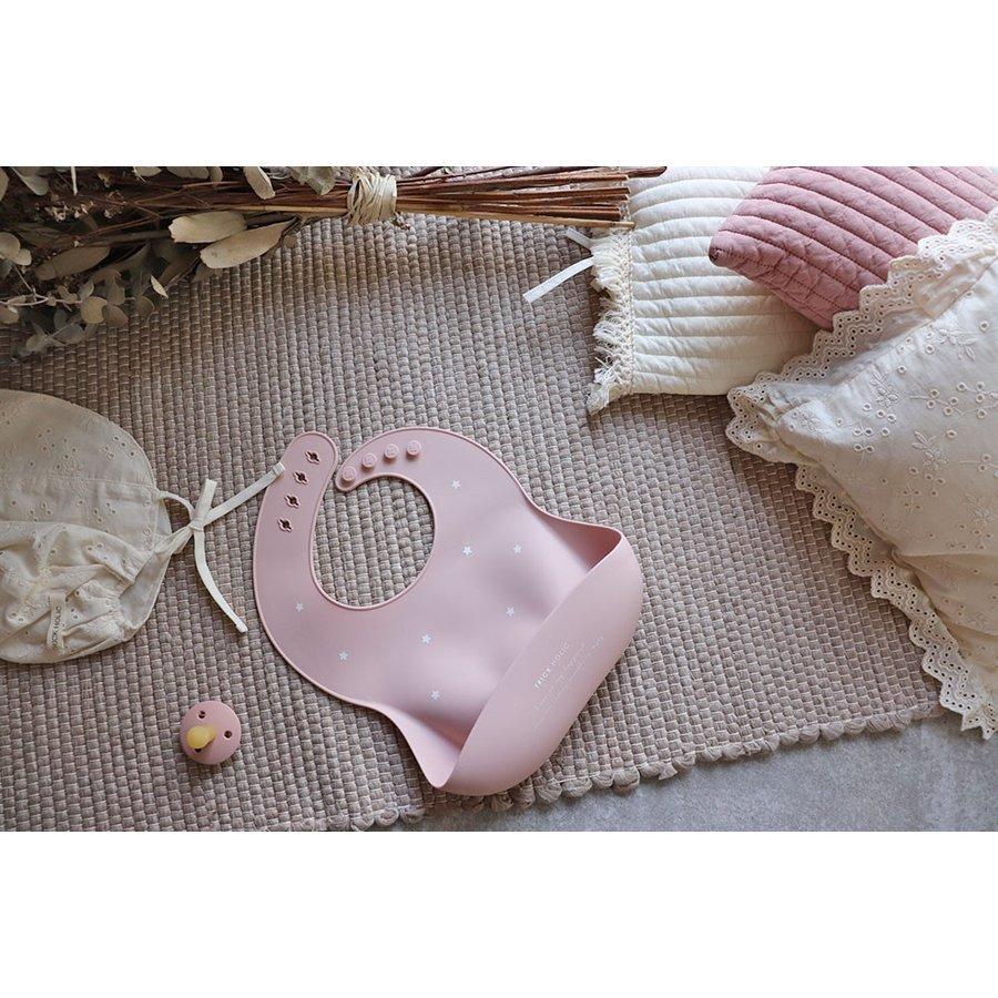 【1点までネコポス可】TRICK HOLIC シリコンビブ Silicone bib twinkle　お食事エプロン　お食事スタイ　星柄　離乳食 |  | 09
