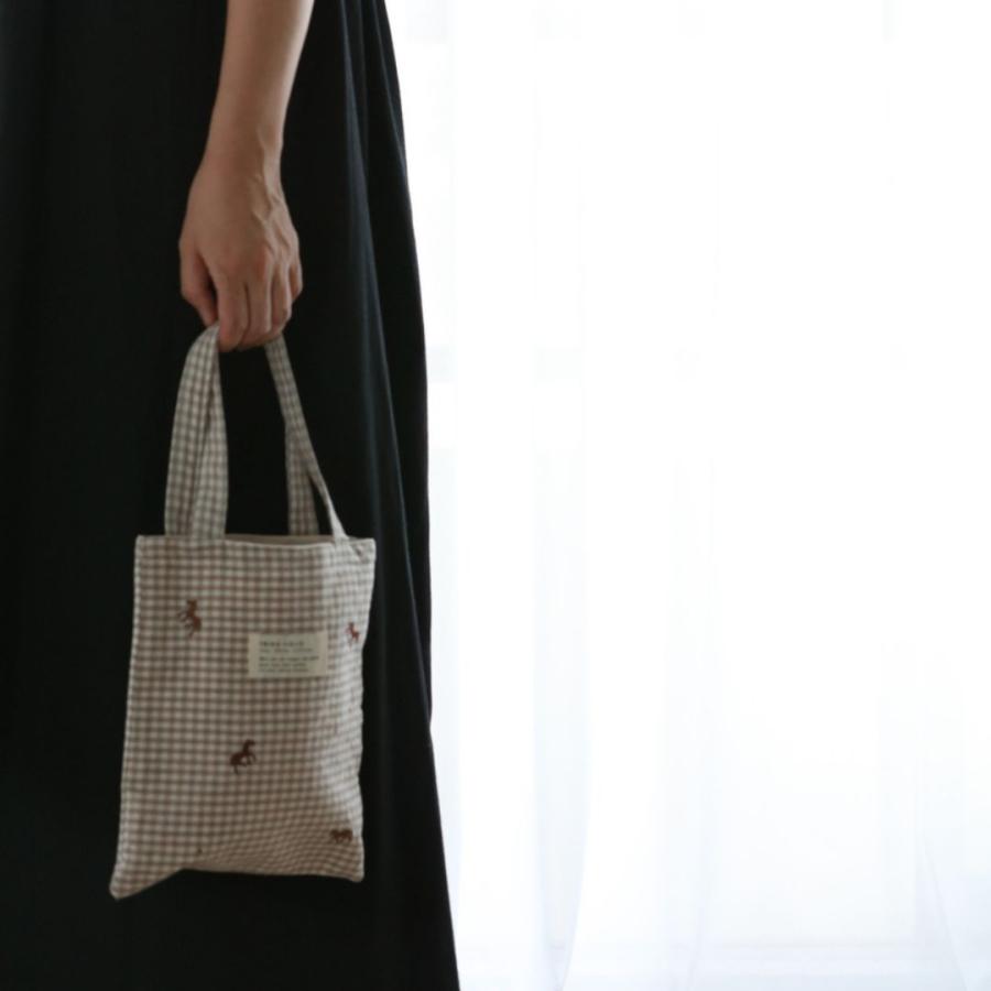 【1点までネコポス可】new コットンバッグ　馬柄刺繍　本場韓国製 オリジナルトランクバッグ　トリックホリック |  | 06