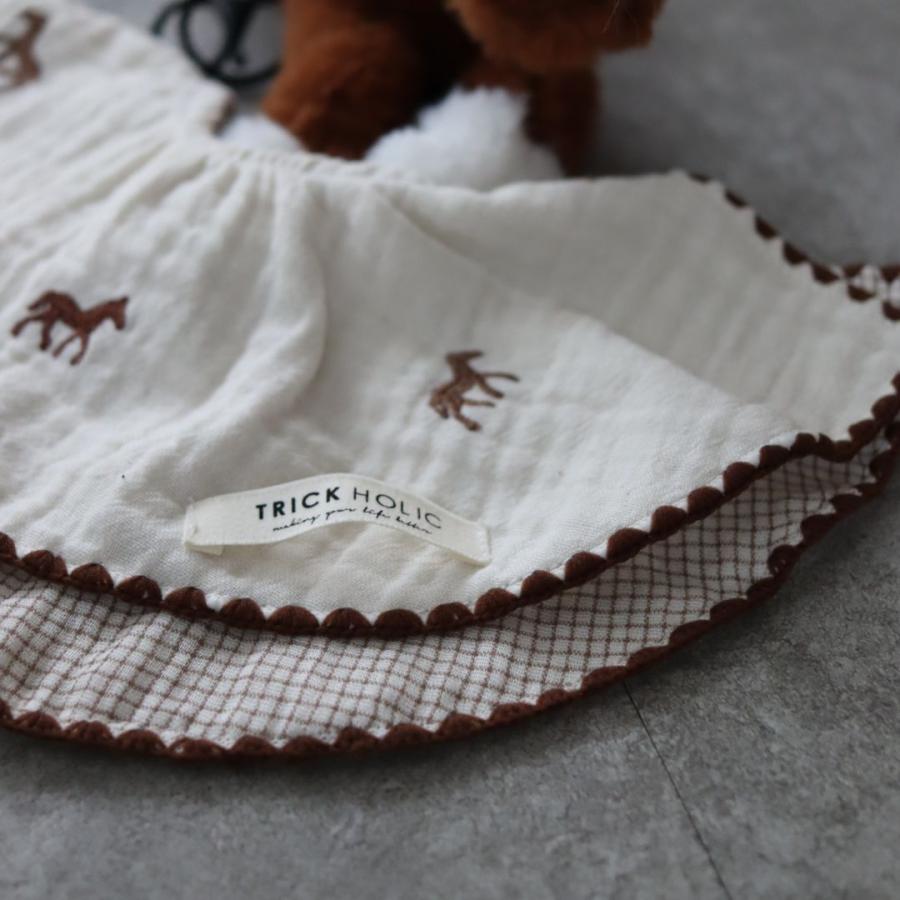 【予約販売 8/17, 20時〜8/20】【2点までネコポス可】new cotton bib　馬柄刺繍　TRICK HOLICオリジナルデザイン　コットン　スタイ　ビブ　トリックホリック |  | 11