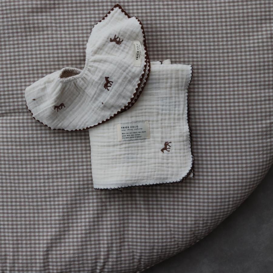 【予約販売 8/17, 20時〜8/20】【1点までネコポス可】new triple gauze  blanket　馬柄刺繍　Sサイズ（約70×85cm）3重ガーゼ　トリプル　本場韓国オリジナル |  | 10