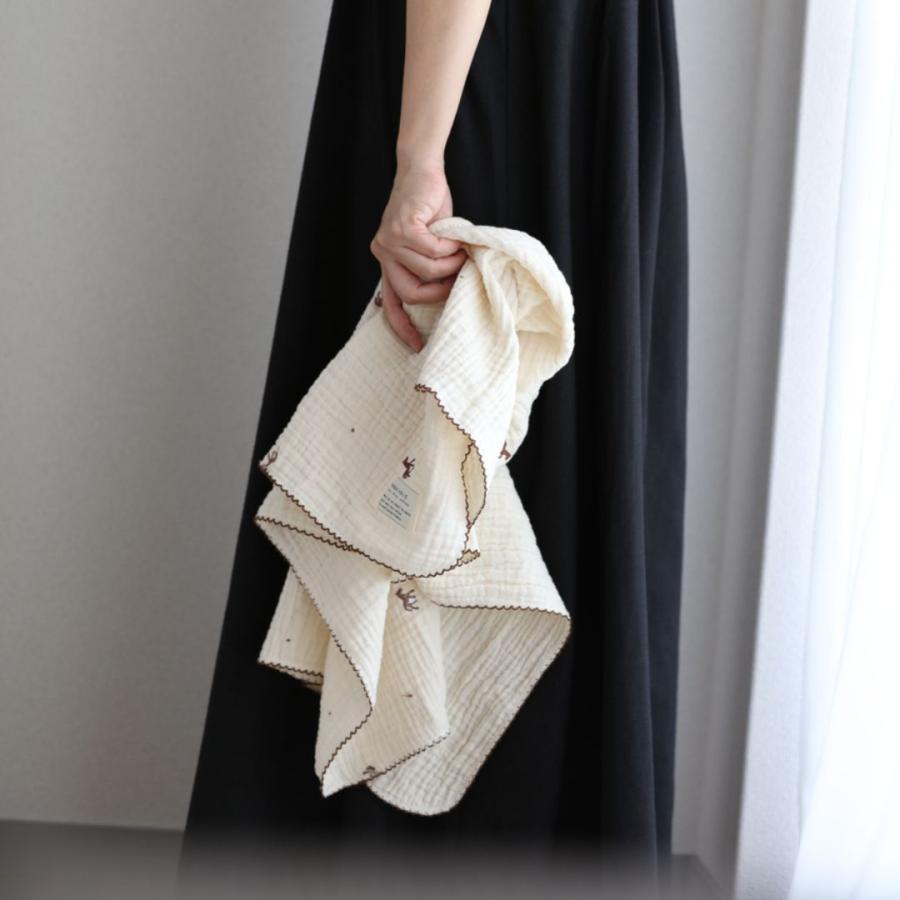 【予約販売 8/17, 20時〜8/20】【1点までネコポス可】new triple gauze  blanket　馬柄刺繍　Sサイズ（約70×85cm）3重ガーゼ　トリプル　本場韓国オリジナル |  | 19