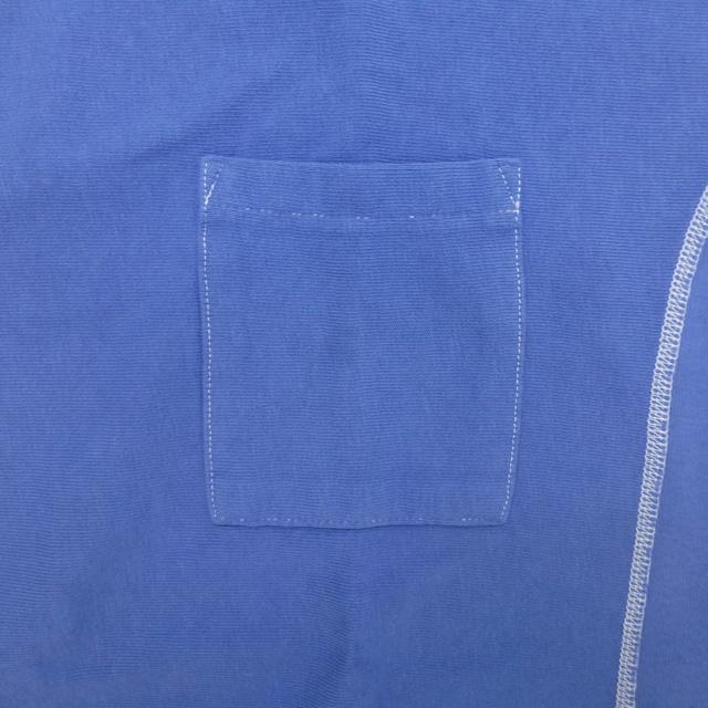 Champion Reverse Weave Pocket Tee チャンピオン リバースウィーブ ポケットTシャツ 半袖 クルー カットソー 青 Blue【ゆうパケット対応】｜trickortreat｜03