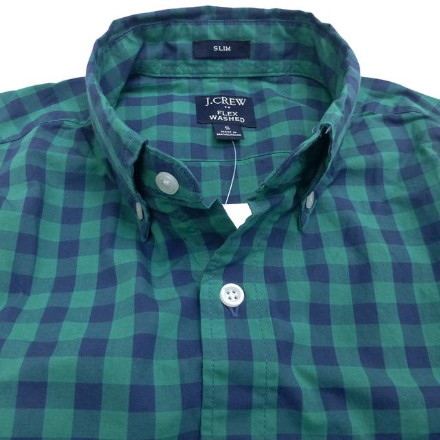 J.Crew Slim Gingham Flex Casual Shirt ジェイクルー ストレッチ スリムフィット カジュアルシャツ ボタン