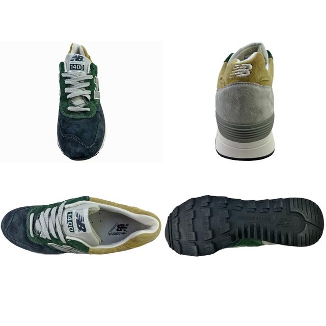 New Balance For J.Crew M1400MUJ ニューバランス ジェイクルー カラーブロッキング 別注 コラボ スニーカー Dark Everygreen Navyの画像
