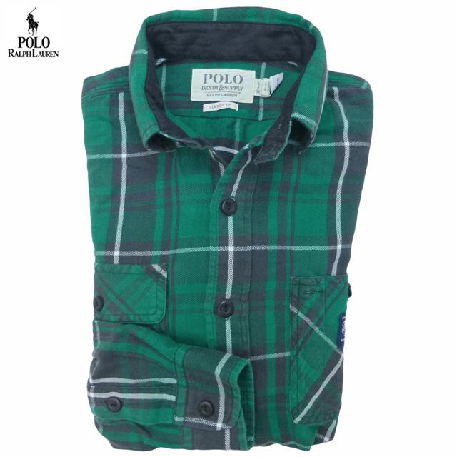 新品未使用 POLO RALPH LAUREN L ポロシャツ コットン 緑 ralphlauren コットンニット ポロシャツ L/ラルフローレン レディース