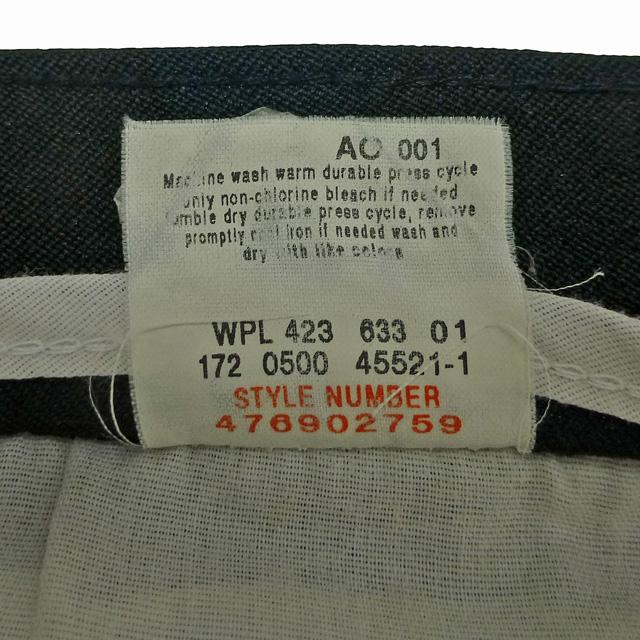 Levi's（リーバイス） Used 00's Levis Action Slacks Black/古着 00