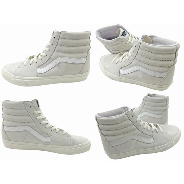 US企画 Vans Sk8-Hi バンズ スケートハイ Heiq Dupont Eco Dry 防水 ピッグスウェード ストリート スケート 白 Marshmallow｜trickortreat｜03