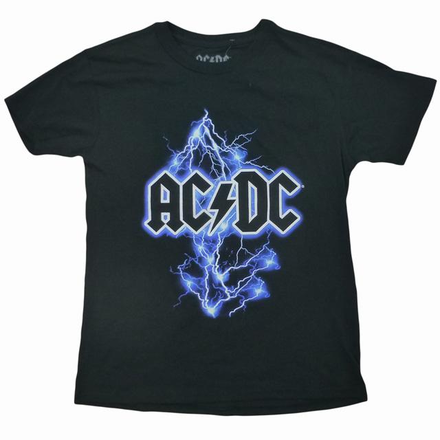 海外正規オフィシャル AC/DC Thunder Tee サンダー 雷 稲妻 ロゴ T