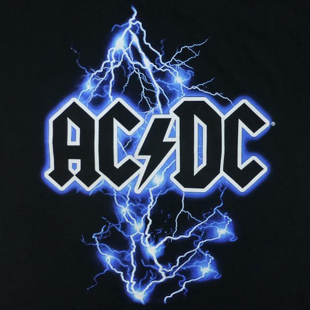海外正規オフィシャル AC/DC Thunder Tee サンダー 雷 稲妻 ロゴ T