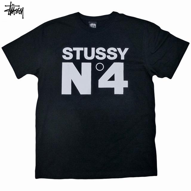 【デッドストック】STUSSY ステューシー ロゴ グラフィック 半袖Tシャツ STUSSY（ステューシー） Stussy No.4 Tee ロゴ ナンバーフォー 名作