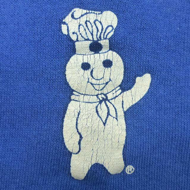 希少Pillsbury Doughboy センタープリント　スウェット　企業古着 Disney（ディズニー） 80's Used Made in USA Doughboy Crew