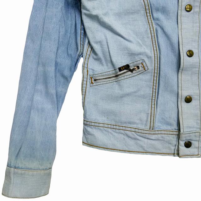 70s Lee リー　ビンテージリバーシブルジージャン　デニムジャケット　ロゴ 珍品 70's ビンテージ Lee デニム リバーシブル ジャケット L ワーク