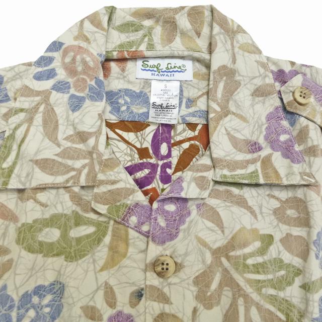 古着 Surf Line Hawaii エポーレット付 サファリシャツ型