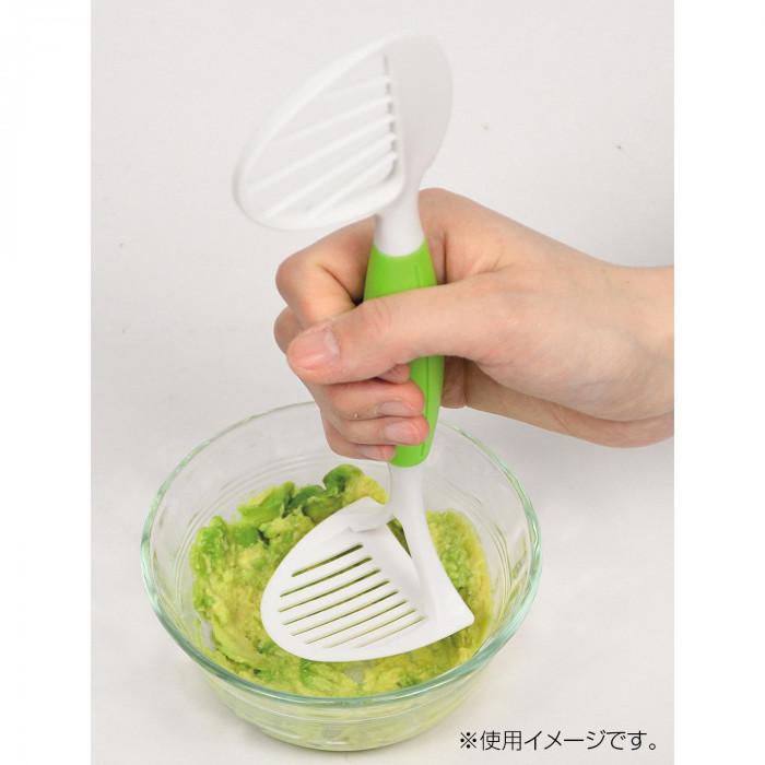 ガジェコン アボカドカッター マッシャー アボカド ピーラー 切り方 簡単 ディップ 固いとき サラダ レシピ キッチン 便利 グッズ トライスクル 通販 Yahoo ショッピング
