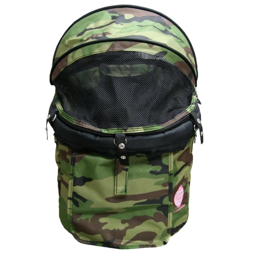 多機能ペットカート Dear Sweet Heart ディアスイートハート 柄タイプ ウッドランド(迷彩) ウッドランド バッグ スチール