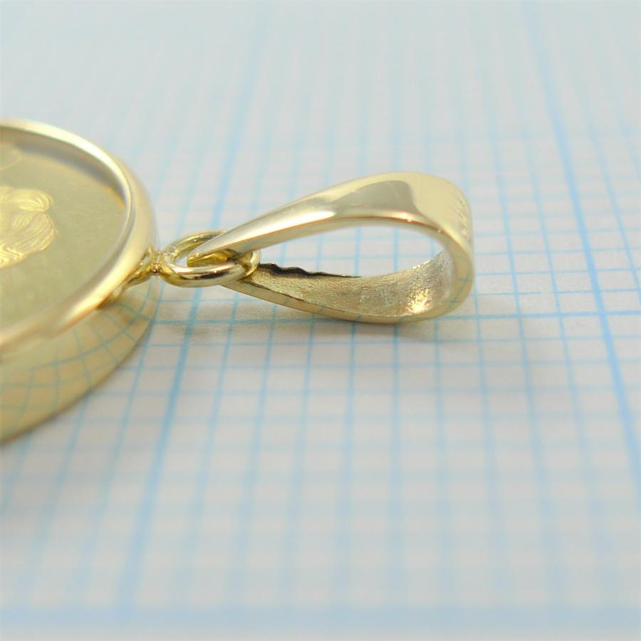 純金 k24 エンジェル コイン ペンダントトップ ソロモン 金貨 24金 1/25オンス 1.7g 天使 エリザベス2世 メンズ レディース プレゼント ギフト 爆買の画像