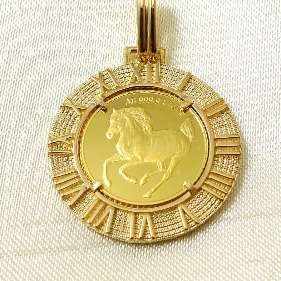 TRIDEA JEWELRY（トライディアジュエリー） 純金 k24 ホース コイン