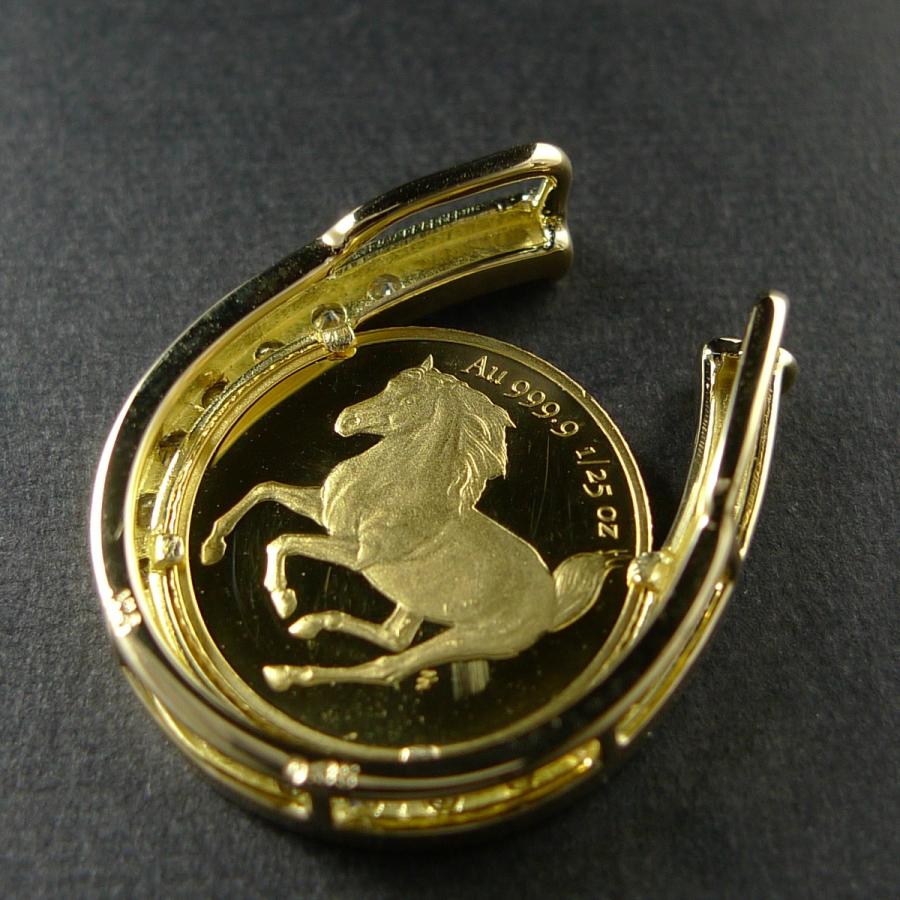 TRIDEA JEWELRY 受注生産 30日 純金 k24 ホース コイン TRIDEA JEWELRY 受注生産 30日 純金 k24 ホース コイン