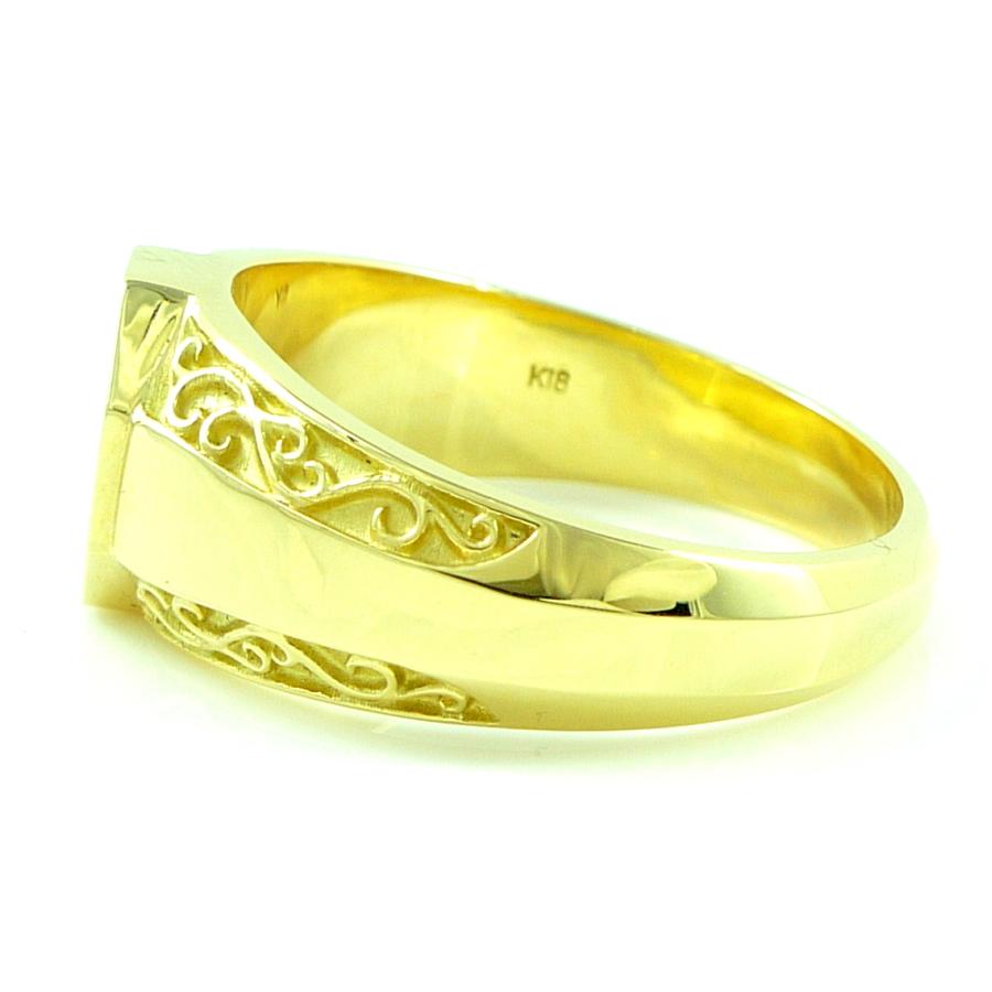 TRIDEA JEWELRY 18金 印台リング 13g メンズ 指輪 印台 TRIDEA JEWELRY 18金 印台リング 13g メンズ 指輪 印台