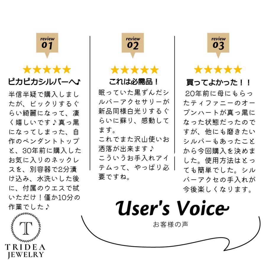 TRIDEA JEWELRY クリーナーセット シルバースパークル 銀用 TRIDEA JEWELRY クリーナーセット シルバースパークル 銀用