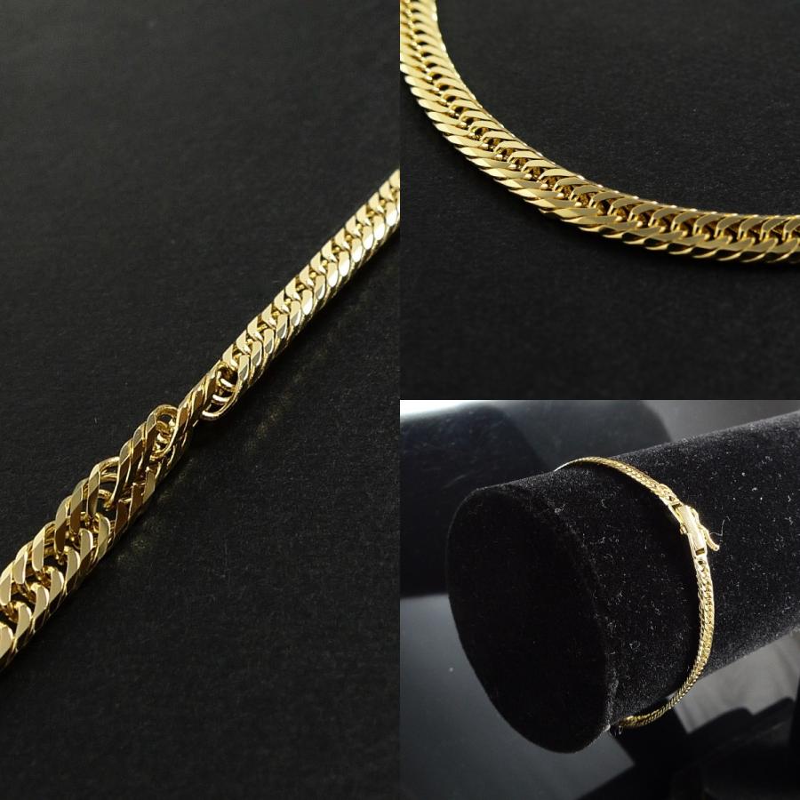 TRIDEA JEWELRY 18金 喜平 ブレスレット 4.7g 17cm 8面 トリプル 