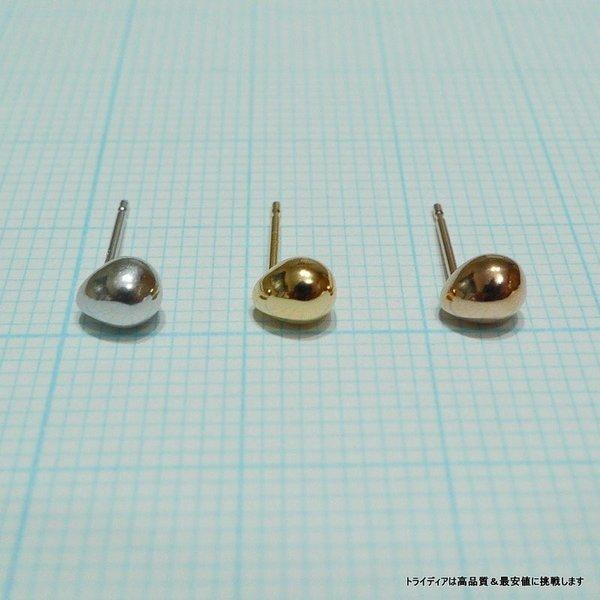 TRIDEA JEWELRY 選べる 18金 たまご ピアス Sサイズ k18 片耳 1個