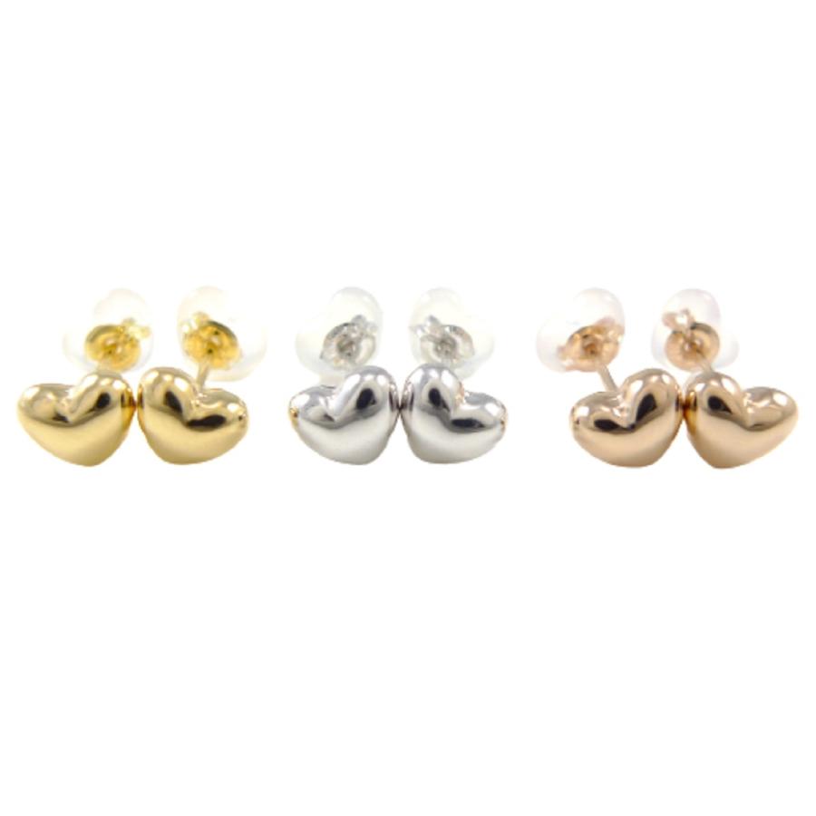 TRIDEA JEWELRY（トライディアジュエリー） 18金 ハート型ピアス 5mm