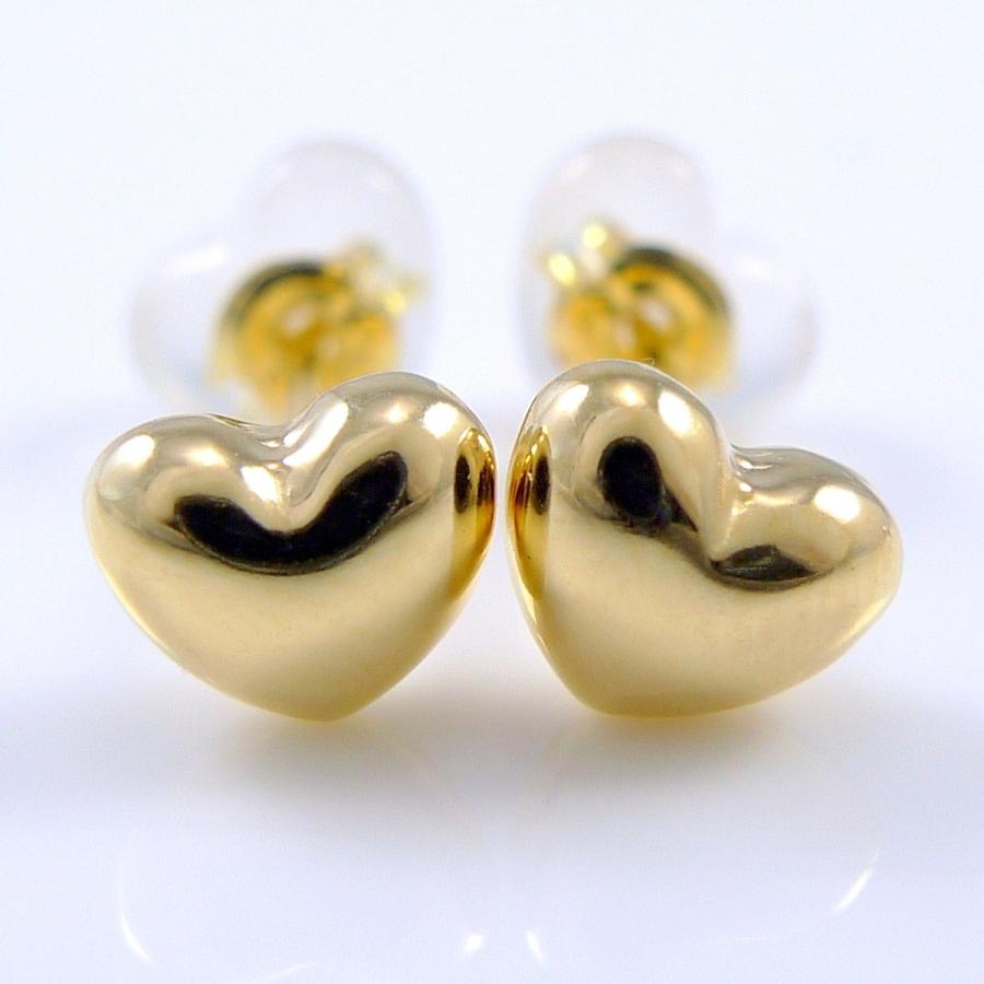 TRIDEA JEWELRY（トライディアジュエリー） 18金 ハート型ピアス 5mm