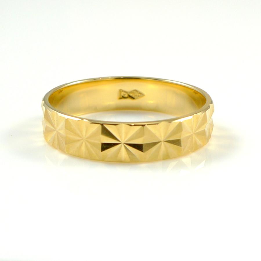 TRIDEA JEWELRY（トライディアジュエリー） K18 カットリング イエロー