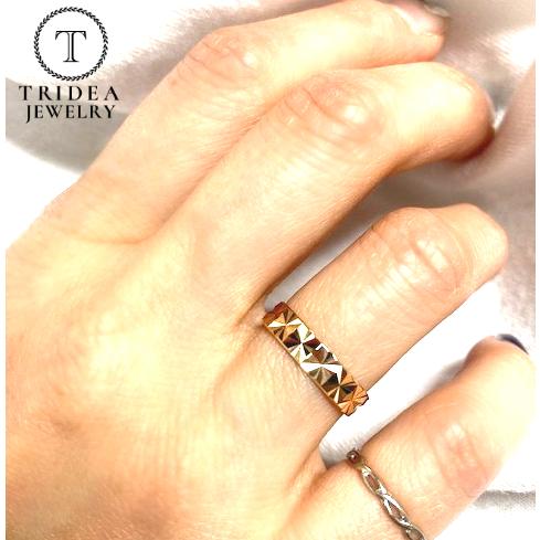 TRIDEA JEWELRY（トライディアジュエリー） K18 カットリング イエロー