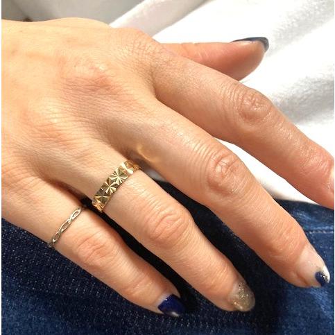 TRIDEA JEWELRY（トライディアジュエリー） K18 カットリング イエロー