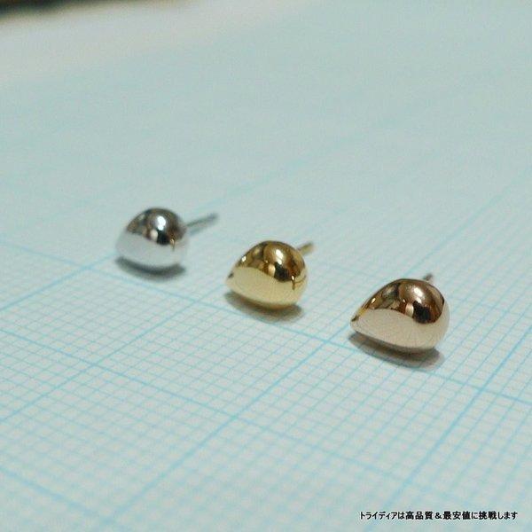 TRIDEA JEWELRY 選べる 18金 ティアドロップ ピアス 片耳 1個