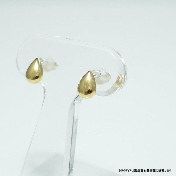 【K18】ドロップ ピアス イエローゴールド　片耳 TRIDEA JEWELRY 選べる 18金 ティアドロップ ピアス 片耳 1個