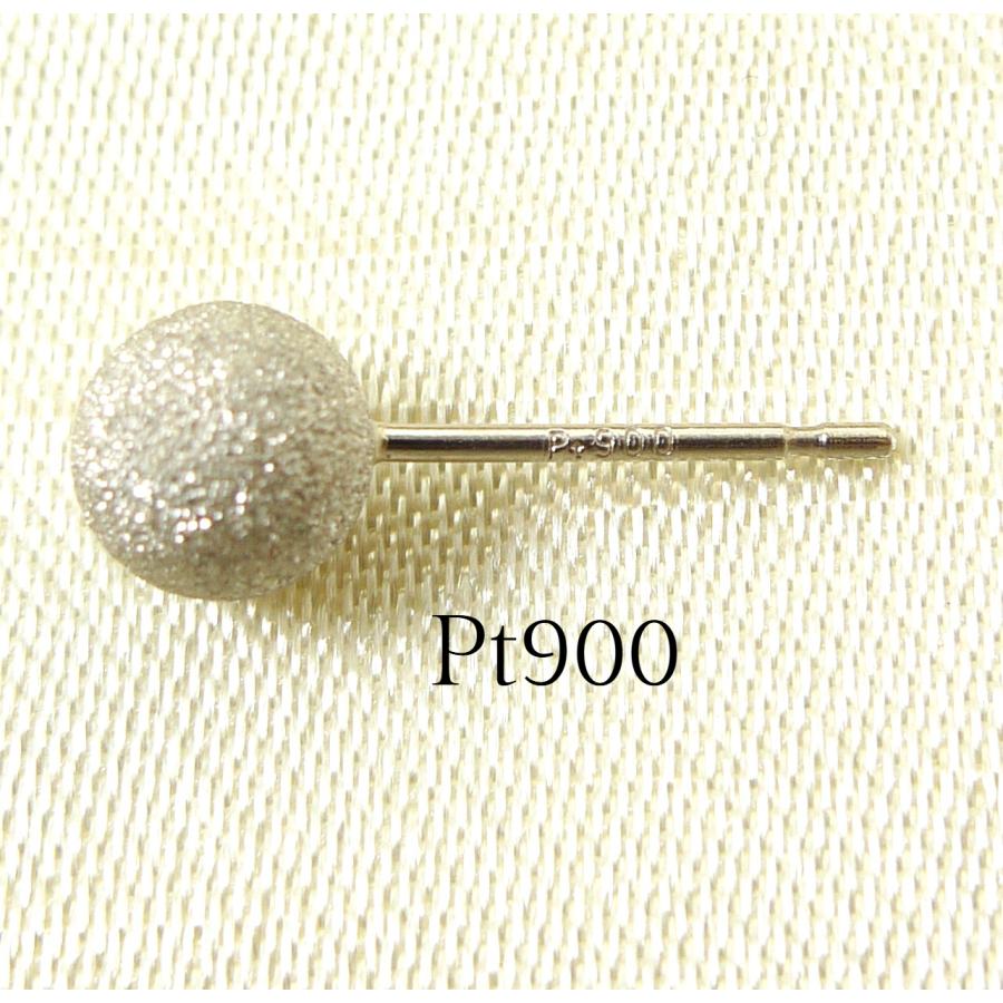 プラチナ フラッシュボール ピアス 5ｍｍ 1ペア 両耳 マット スターダスト Pt900 丸玉 白金 ボールピアス pt 爆買の画像